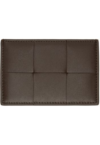 Bottega Veneta Brown Cassette Credit Card Holder