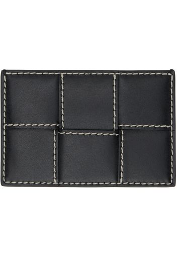 Bottega Veneta Black Cassette Card Holder