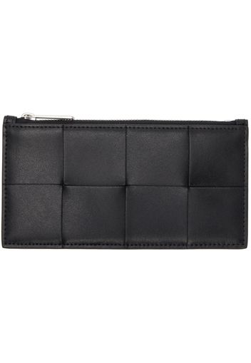 Bottega Veneta Black Long Cassette Card Holder