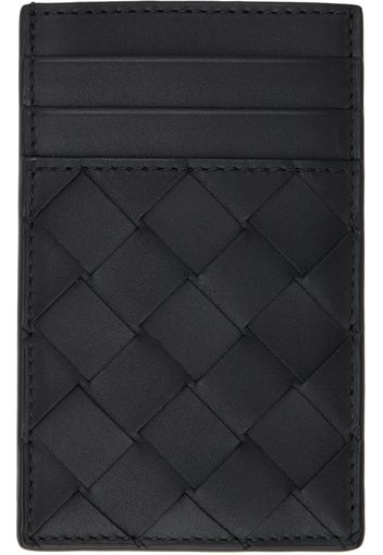 Bottega Veneta Black Intrecciato Card Holder