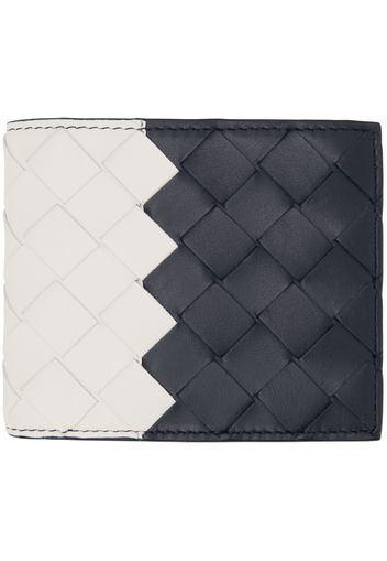 Bottega Veneta Black & White Bifold Wallet