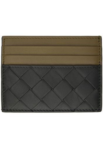 Bottega Veneta Green Intrecciato Card Holder