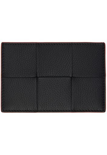 Bottega Veneta Black Cassette Credit Card Holder