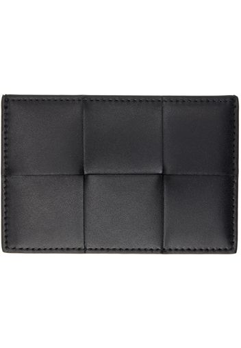 Bottega Veneta Black Cassette Card Holder