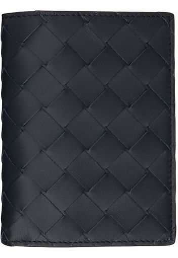 Bottega Veneta Navy Flap Wallet