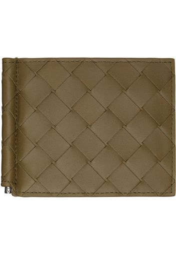 Bottega Veneta Green Bill Clip Wallet