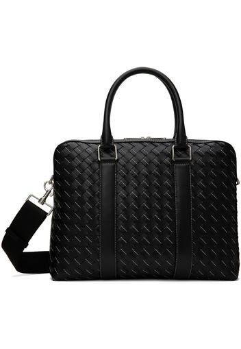 Bottega Veneta Black Medium Classic Intrecciato Briefcase