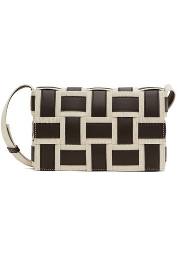 Bottega Veneta White & Brown Cassette Bag