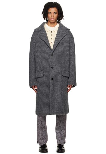 Bottega Veneta Gray Felted Coat