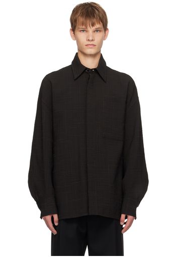 Bottega Veneta Brown Criss-Cross Shirt