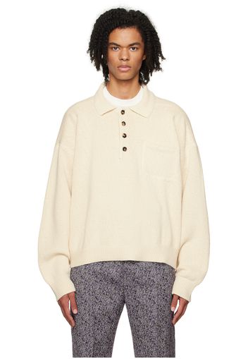 Bottega Veneta Off-White Dropped Shoulders Polo