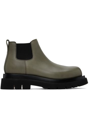 Bottega Veneta Gray Lug Chelsea Boots