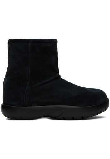 Bottega Veneta Black Snap Ankle Boots