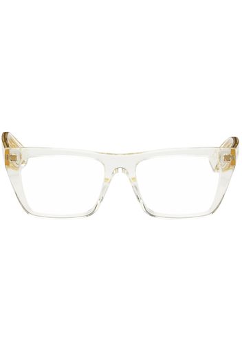 Bottega Veneta Yellow Square Glasses