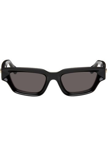 Bottega Veneta Black Rectangular Sunglasses