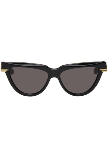 Bottega Veneta Black Cat-Eye Sunglasses