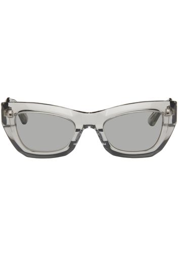 Bottega Veneta Gray Cat-Eye Sunglasses