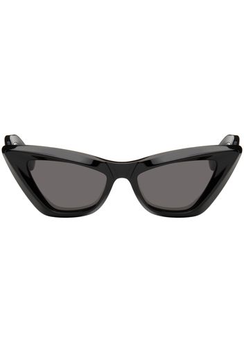 Bottega Veneta Black Pointed Cat-Eye Sunglasses