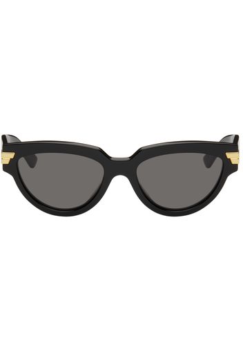 Bottega Veneta Black Cat-Eye Sunglasses