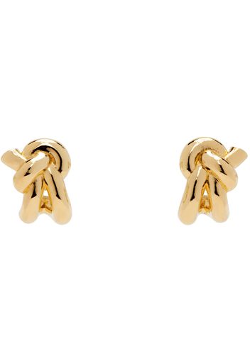 Bottega Veneta Gold Knot Earrings