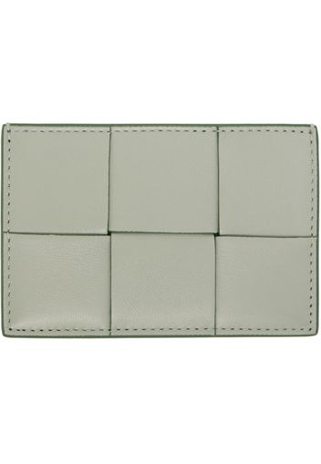 Bottega Veneta Green Cassette Credit Card Holder