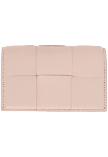 Bottega Veneta Pink Cassette Business Card Case