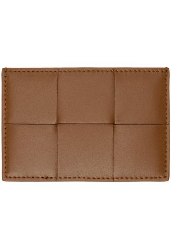 Bottega Veneta Brown Cassette Credit Card Holder