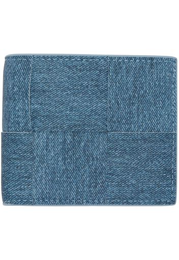 Bottega Veneta Blue Cassette Bi-Fold Wallet