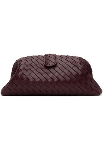 Bottega Veneta Burgundy Lauren 1980 Maxi Clutch