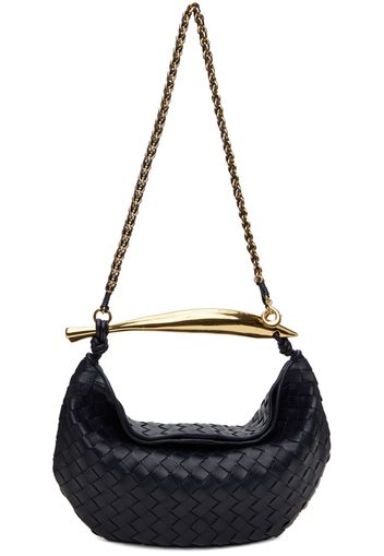 Bottega Veneta Navy Sardine With Chain Bag