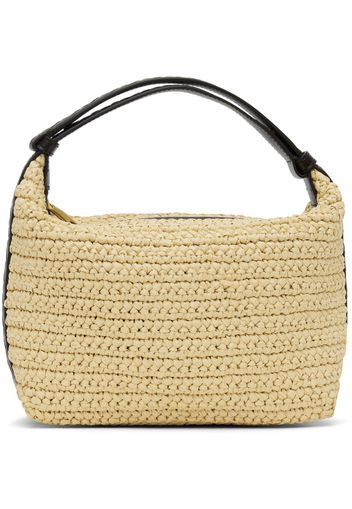 Bottega Veneta Beige Mini Wallace Raffia Bag