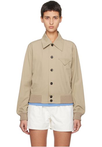 Bottega Veneta Beige Button Jacket