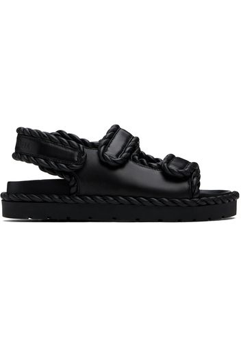 Bottega Veneta Black Jack Flat Sandals