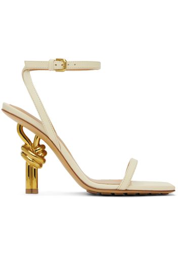 Bottega Veneta Off-White Knot Sandals