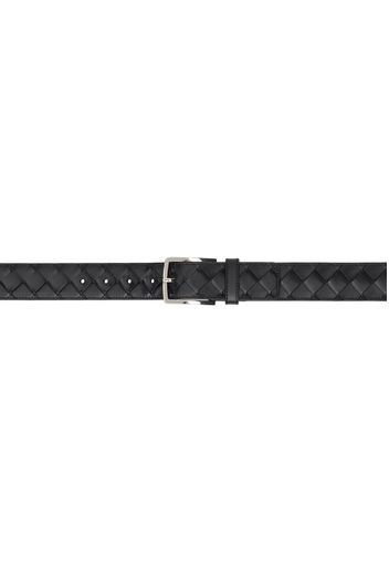 Bottega Veneta Black Intrecciato Belt