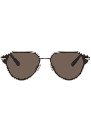 Bottega Veneta Silver Glaze Sunglasses