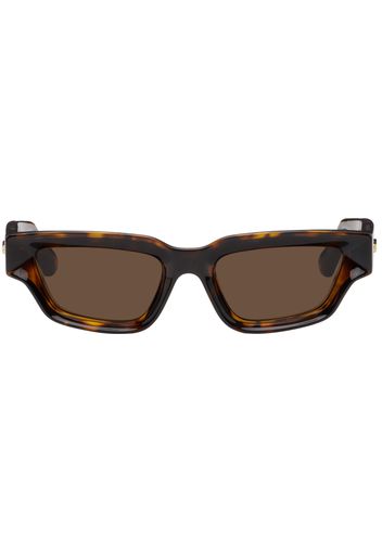 Bottega Veneta Tortoiseshell Sharp Sunglasses