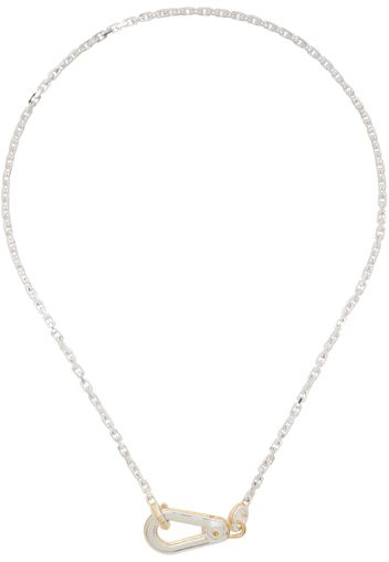 Bottega Veneta Silver Bolt Necklace