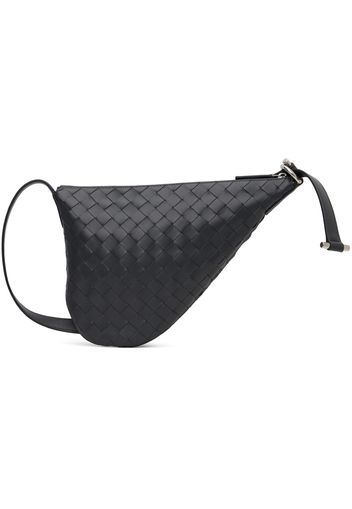 Bottega Veneta Black Small Virgule Messenger Bag