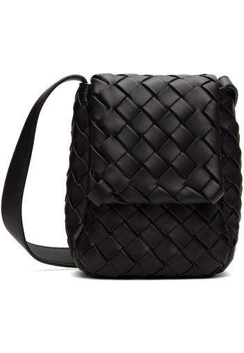 Bottega Veneta Black Mini Vertical Cobble Pouch