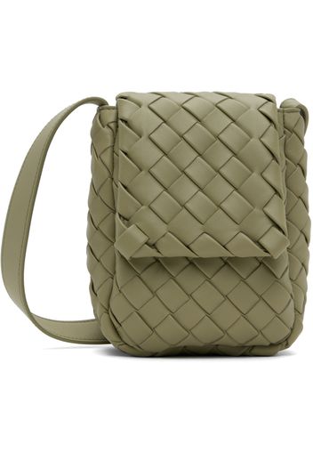 Bottega Veneta Green Mini Vertical Cobble Pouch