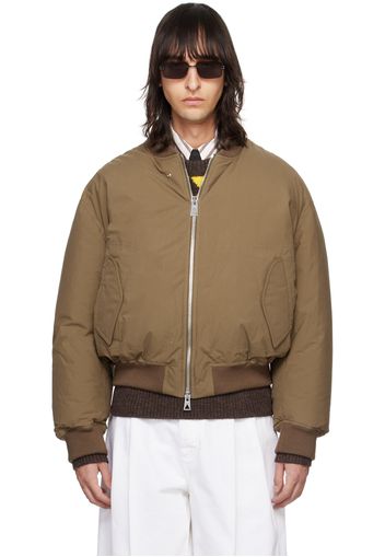 Bottega Veneta Brown Down Bomber Jacket