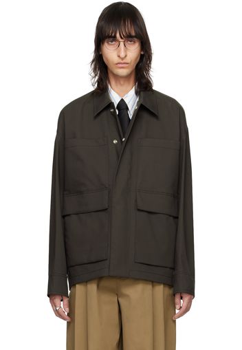 Bottega Veneta Brown Bicolor Jacket