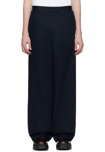 Bottega Veneta Navy Layered Trousers