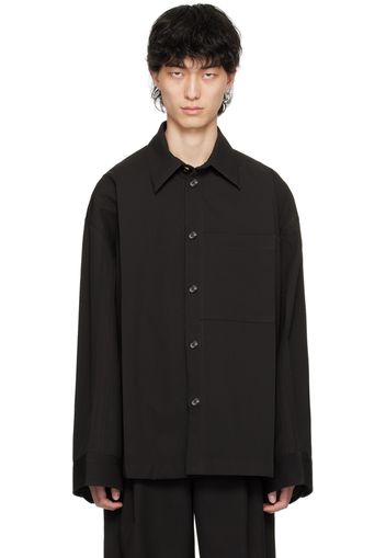 Bottega Veneta Black Patch Pocket Shirt