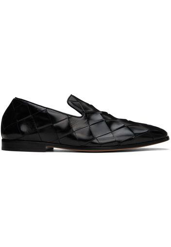 Bottega Veneta Black Roma Slippers