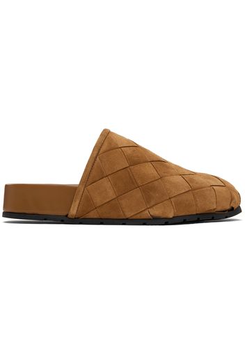 Bottega Veneta Tan Reggie Mules