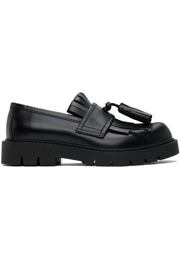 Bottega Veneta Black Haddock Loafers