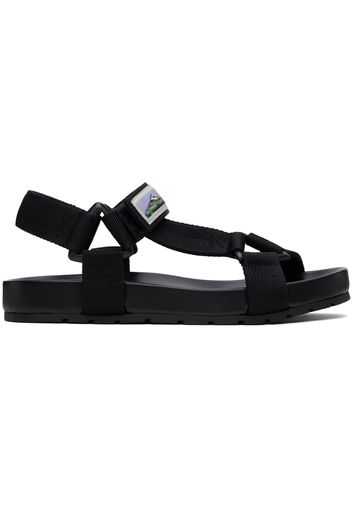 Bottega Veneta Black Trip Sandals