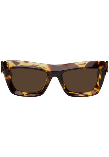 Bottega Veneta Tortoiseshell Scoop Squared Acetate Sunglasses